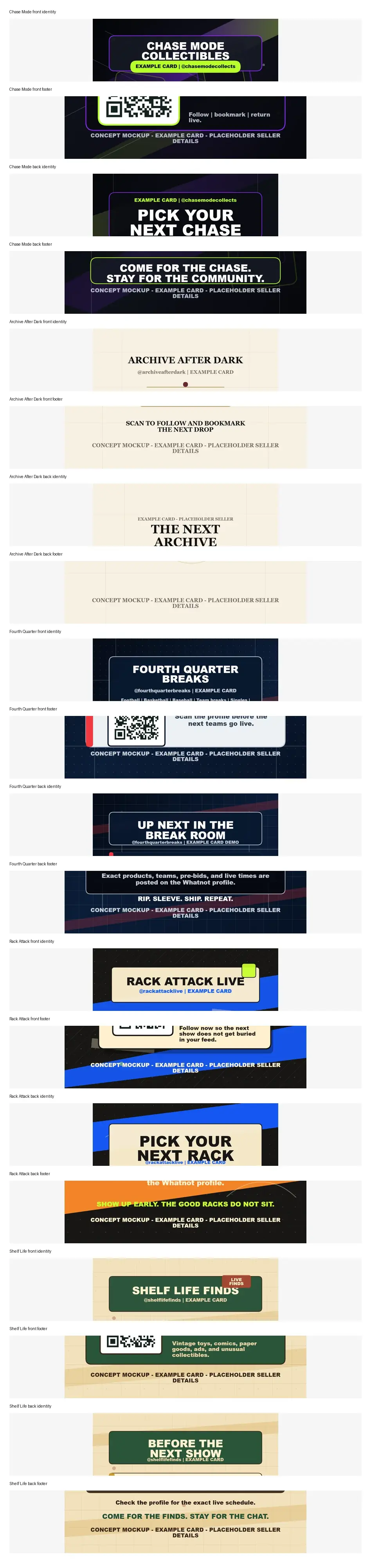 Detail crops from package insert proofs showing identity, footer, and print-prep checks